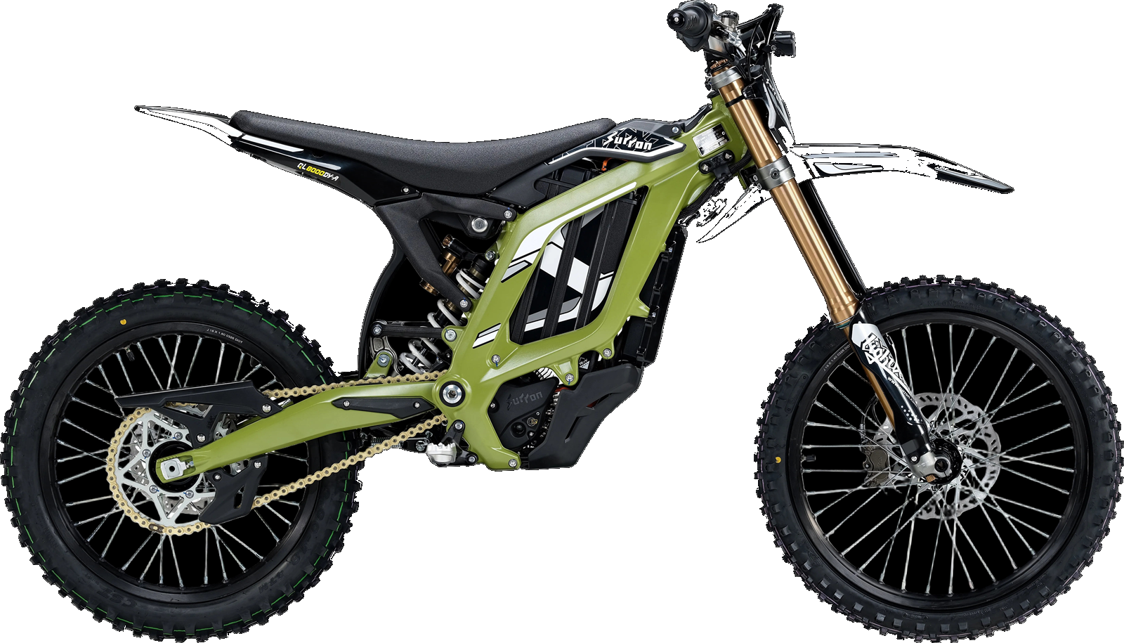 Sur-Ron Light Bee 2.0 2026, еловый зелёный, вид сбоку